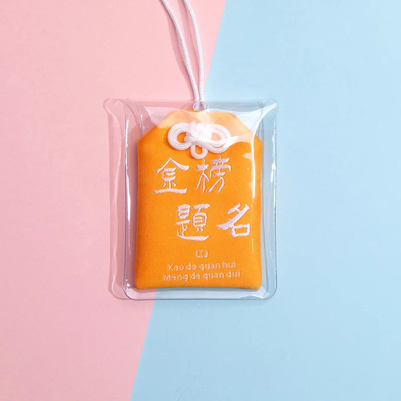 Japanese Prayer Omamori Pray Fortune Beauty Health Safety Lucky Charms Wealth Bag Guard Talisman Pendant Keychain Couple Gift