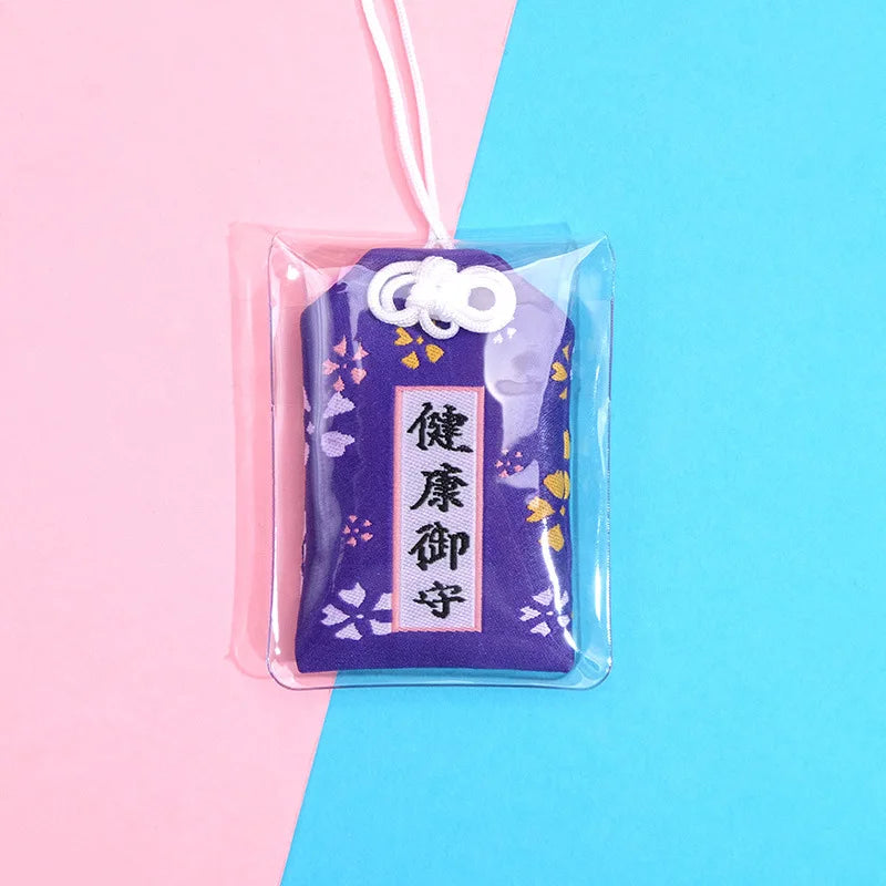 Japanese Prayer Omamori Pray Fortune Beauty Health Safety Lucky Charms Wealth Bag Guard Talisman Pendant Keychain Couple Gift