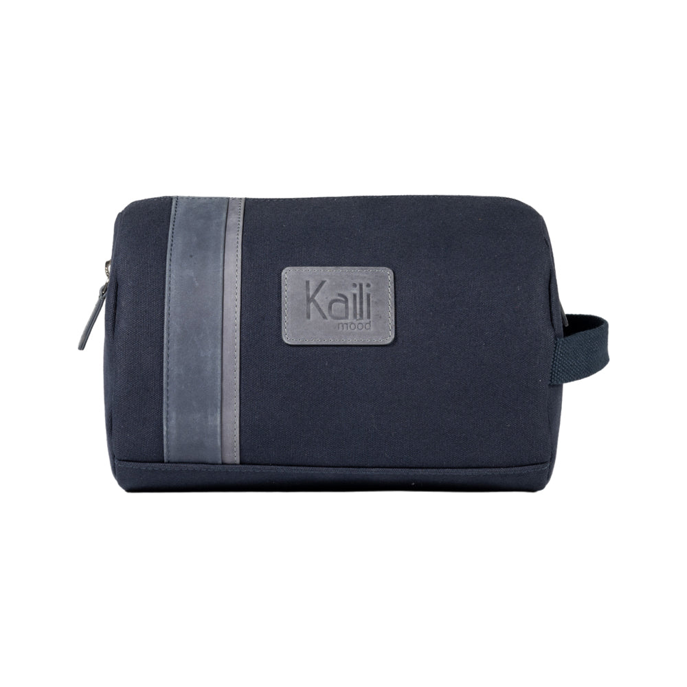 K2005DF | Beauty Case in Canvas 100% Cotone/Vera Pelle pieno fiore,