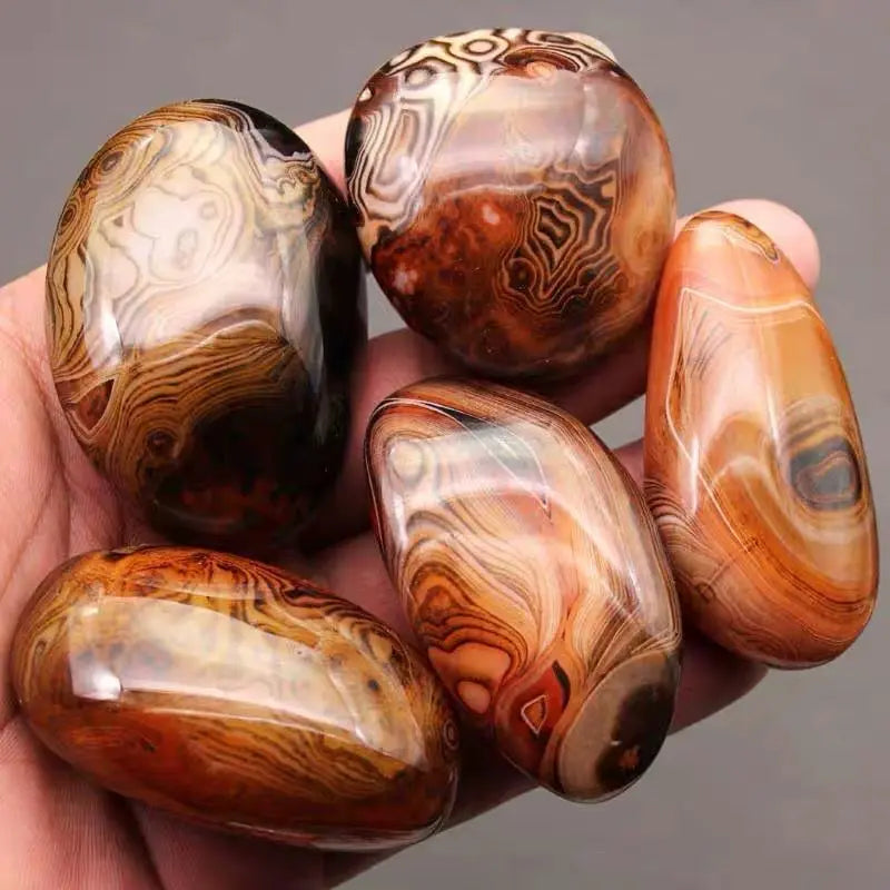 Natural high quality polished agate rough stone Madagascar I wish you good luck original gem health specimens beautiful souvenir