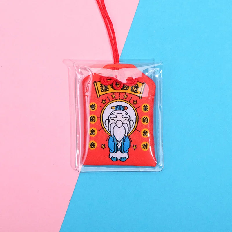 Japanese Prayer Omamori Pray Fortune Beauty Health Safety Lucky Charms Wealth Bag Guard Talisman Pendant Keychain Couple Gift