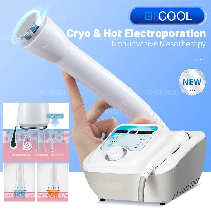 Cool Hot EMS For Facial Electric Massager Slimming Beauty Device Health Care SPA New Dcool Skin Tightening Machine Portable