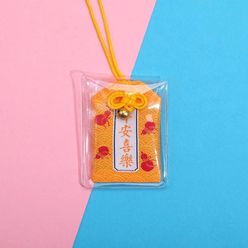 Japanese Prayer Omamori Pray Fortune Beauty Health Safety Lucky Charms Wealth Bag Guard Talisman Pendant Keychain Couple Gift